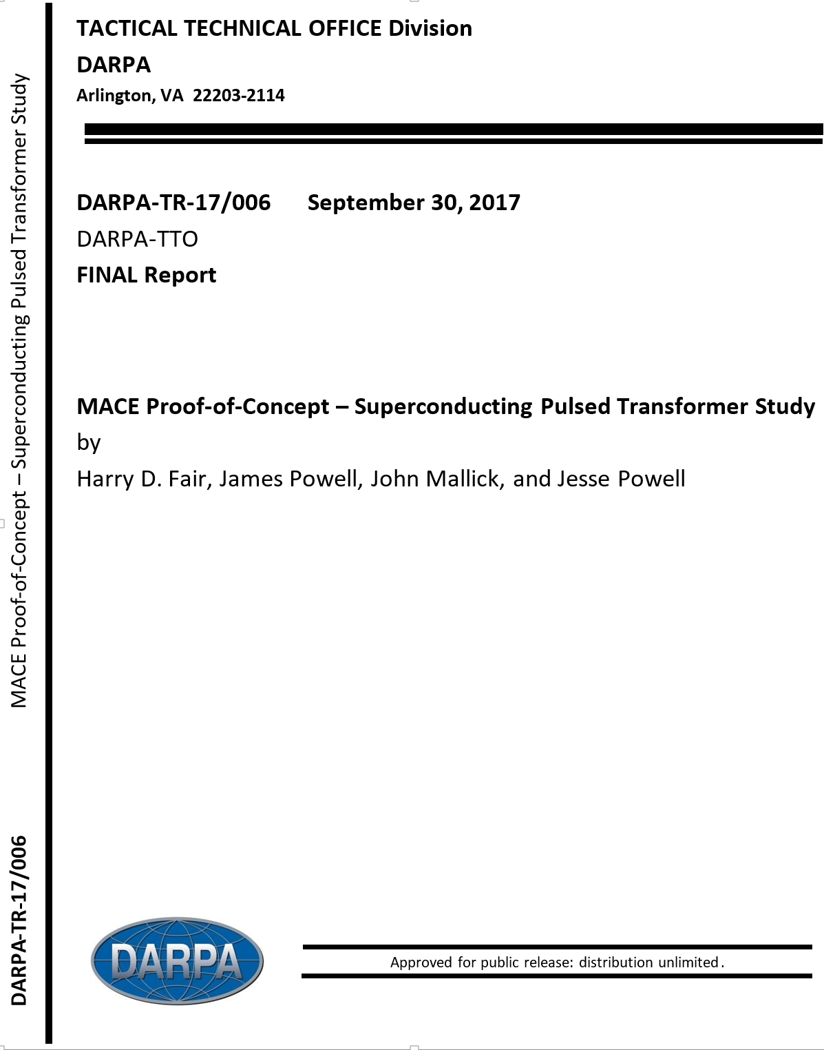 Page 1 MACE final report